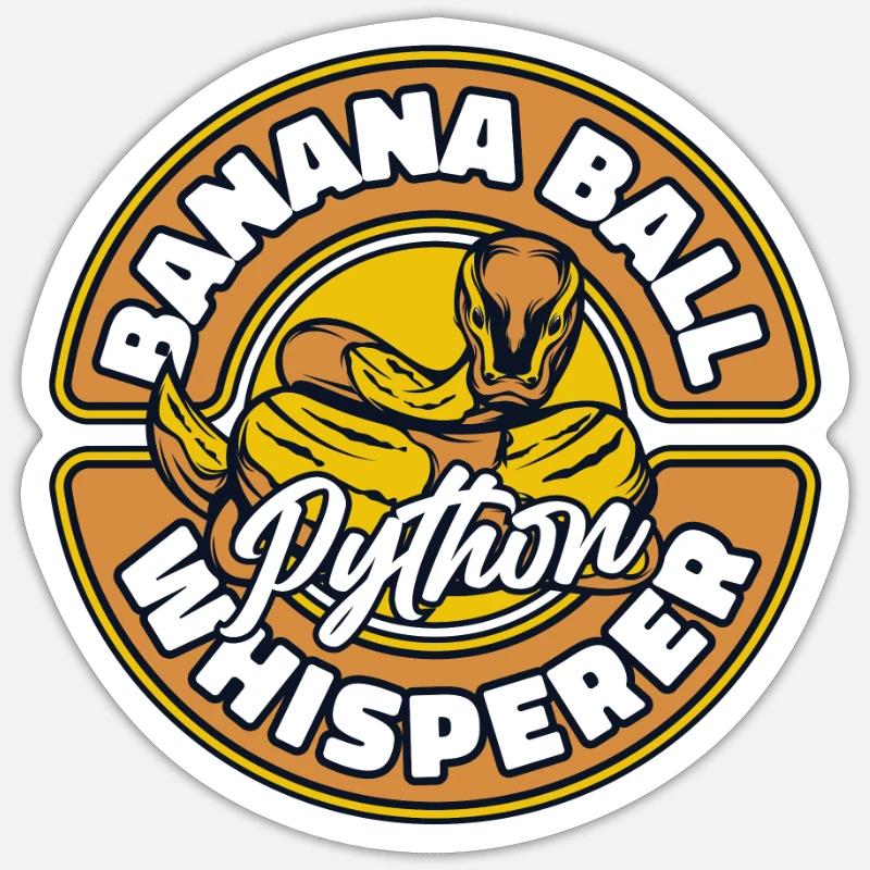 Banana Ball Python Whisperer Python Banana Ball Sticker size S (10 x 10 cm)