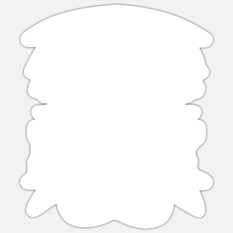 Papa formidable donne toujours papy exceptionnel - Sticker taille S (10 x 10 cm) - blanc mat