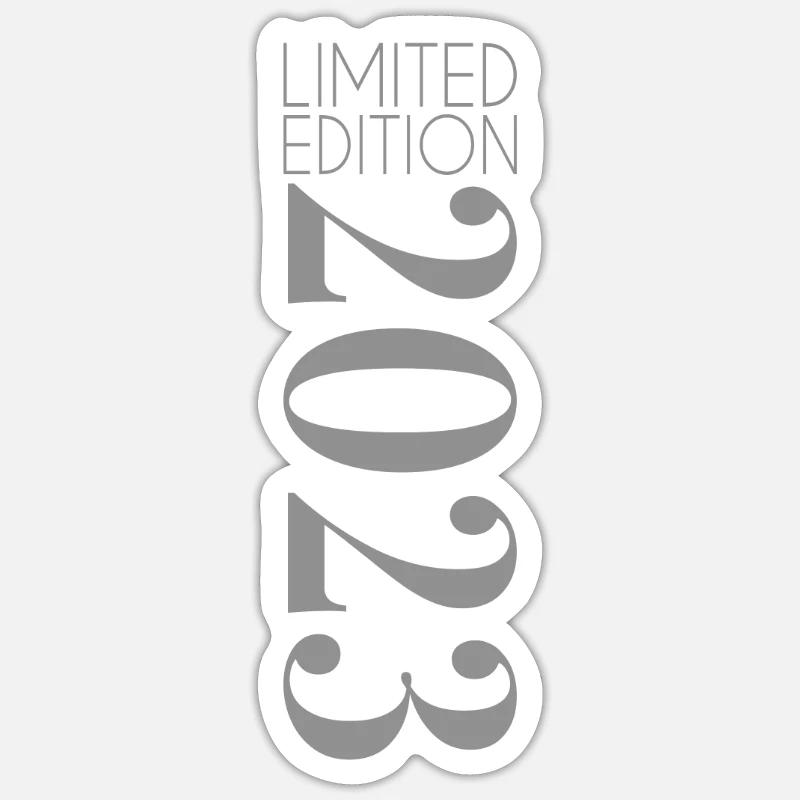 Édition limitée 2023 - Sticker taille S (10 x 10 cm) - blanc mat