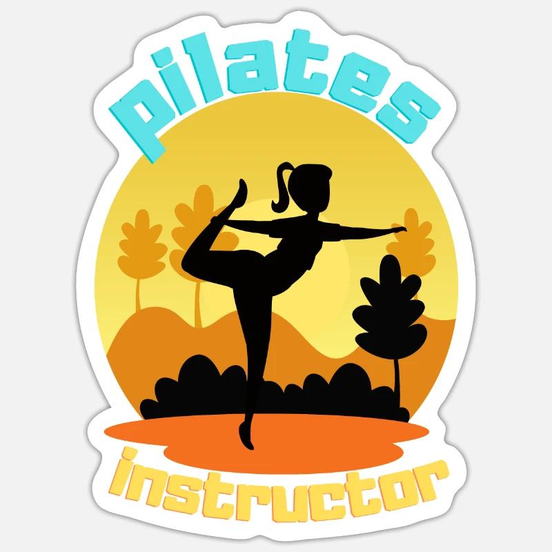 Pilates Instructor Sticker size S (10 x 10 cm)