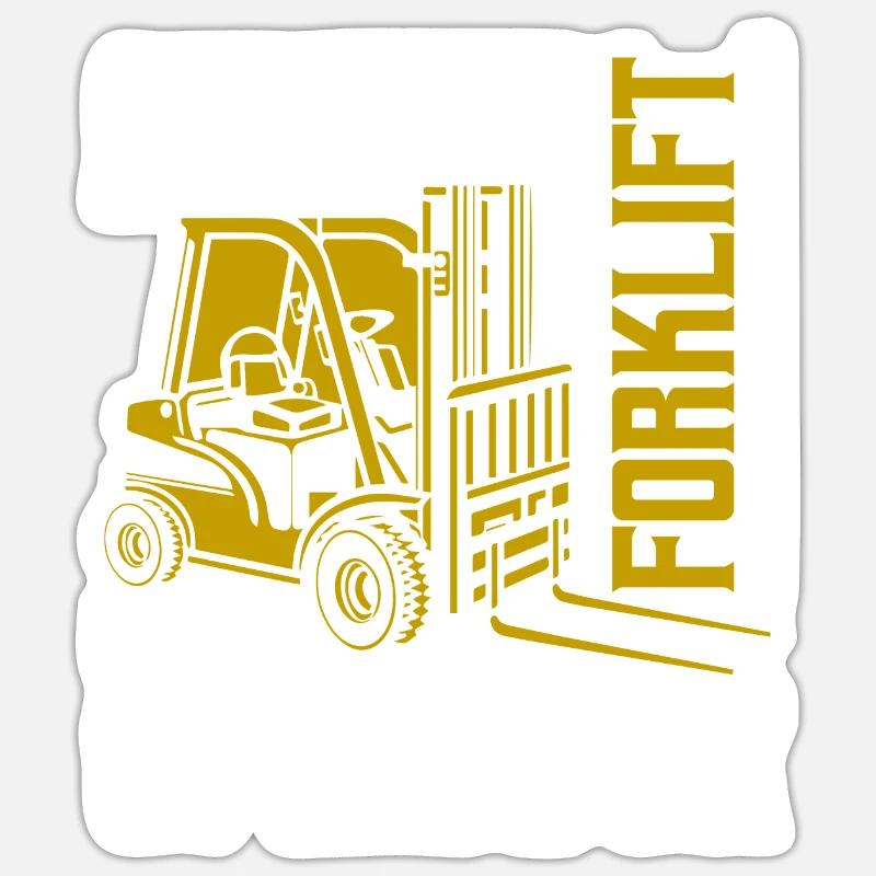 Certified Forklift Operator Warehouse Lifting Sticker Größe S (10 x 10 cm)
