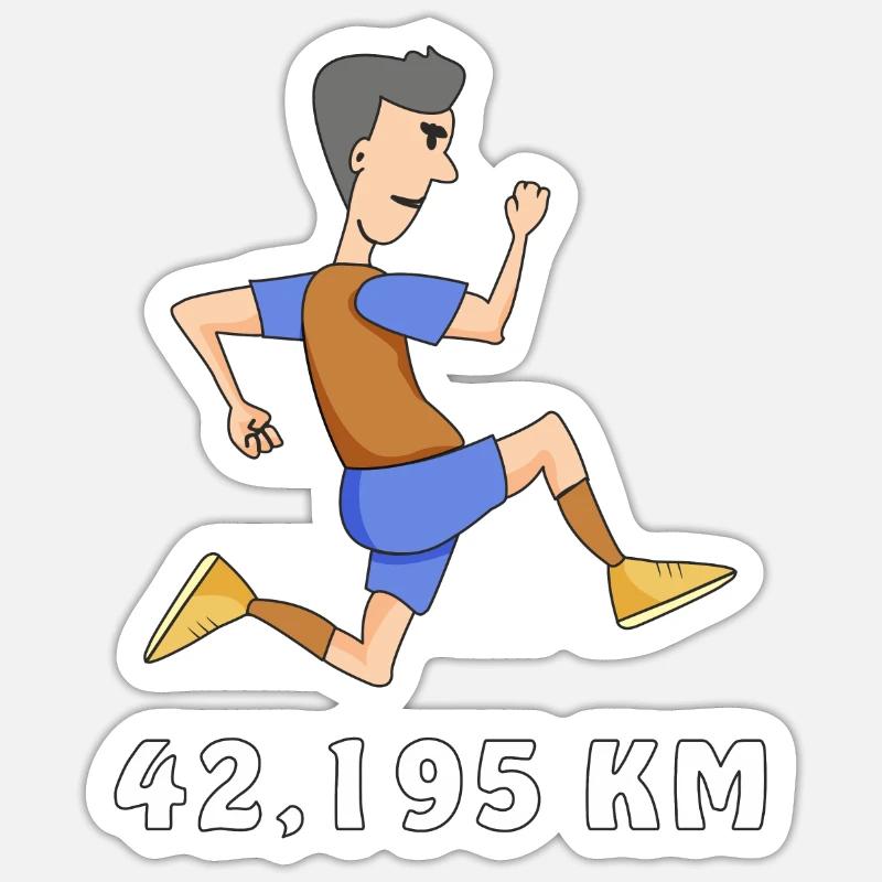 JOG - Sticker size S (10 x 10 cm) - white matte