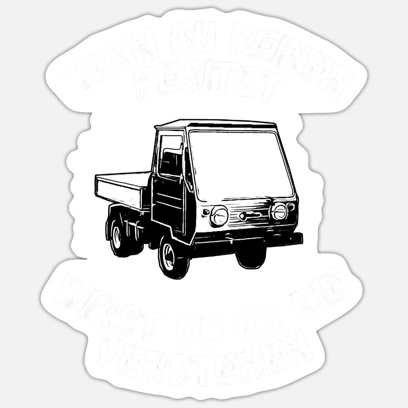 Multicar M25 Multicar Neu Multricar Lastkraftwagen - Sticker Größe S (10 x 10 cm) - Mattweiß