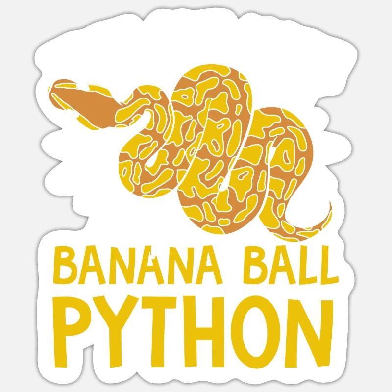 Just One More Snake Python Banana Ball Python Sticker size S (10 x 10 cm)