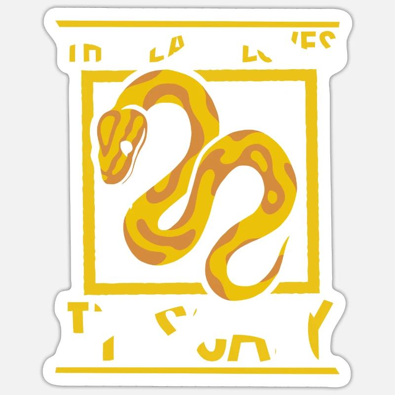 Cette dame l’aime Scaly Python Snake Banana Sticker taille S (10 x 10 cm)