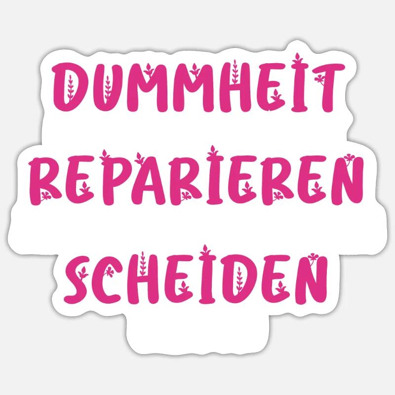 Scheidungsparty endlich Geschieden Scheidung Sticker Größe S (10 x 10 cm)