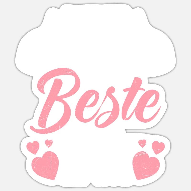 Beste Oma Muttertag weltbeste Oma Großmutter Sticker Größe S (10 x 10 cm)