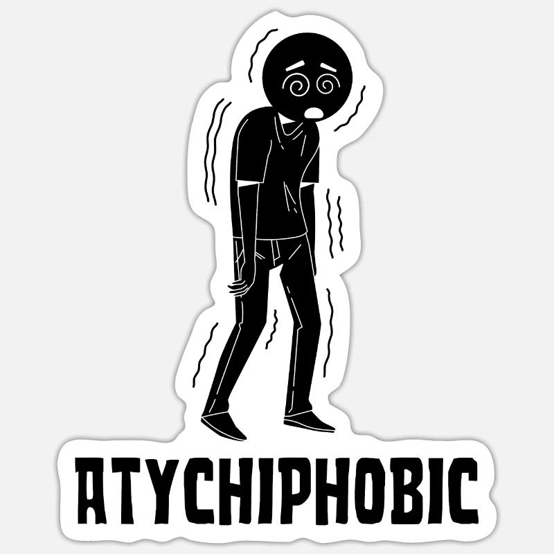 Atychiphobia Graph Atychiphobia Consciousness - Sticker size S (10 x 10 cm) - white matte
