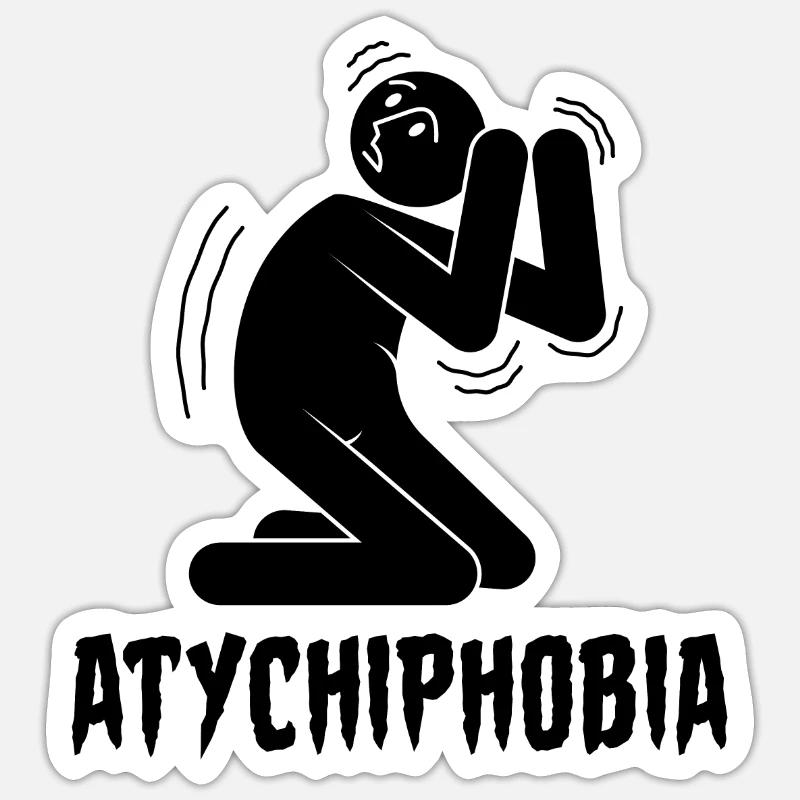 Atychiphobie Atychiphobie Conscience - Sticker taille S (10 x 10 cm) - blanc mat