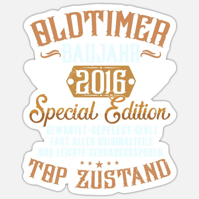 Oldtimer 2016 Sticker Größe S (10 x 10 cm)