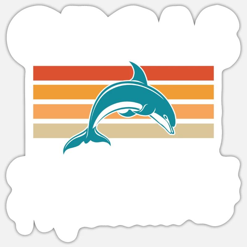 Orca Wal Geschenke Sticker Größe S (10 x 10 cm)