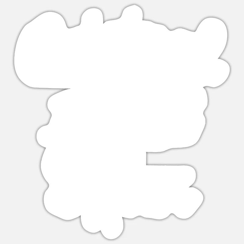 Original 100% Alex - Sticker taille S (10 x 10 cm) - blanc mat