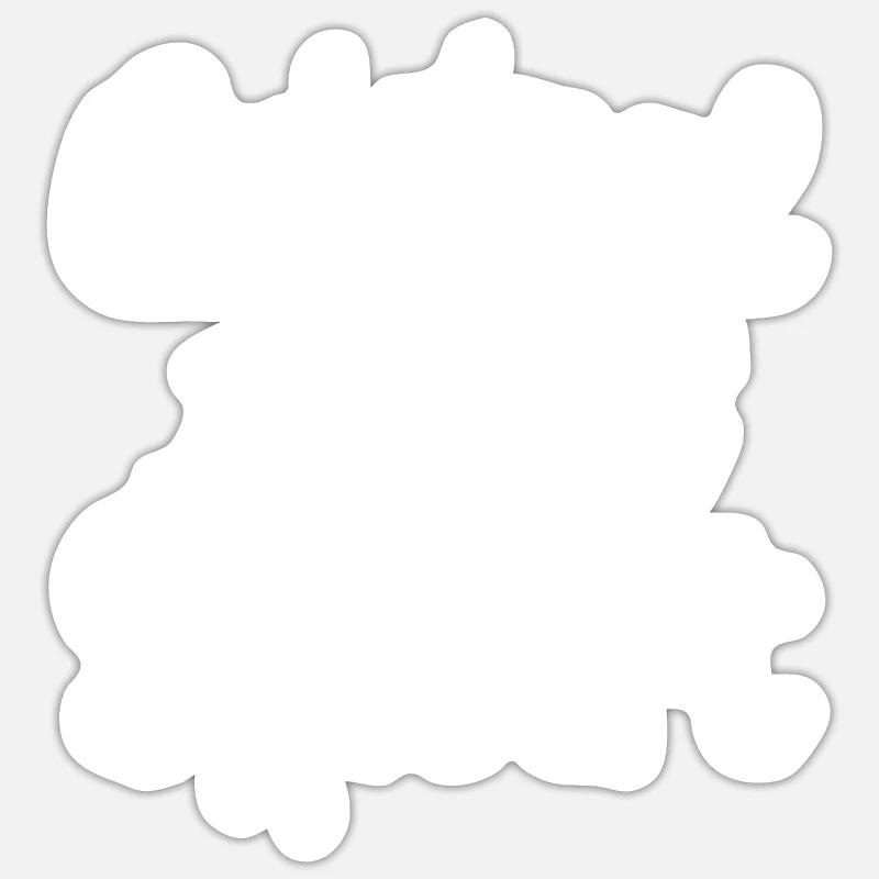 Original 100% Albert - Sticker size S (10 x 10 cm) - white matte