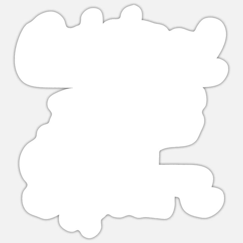 Original 100% Andre - Sticker Größe S (10 x 10 cm) - Mattweiß