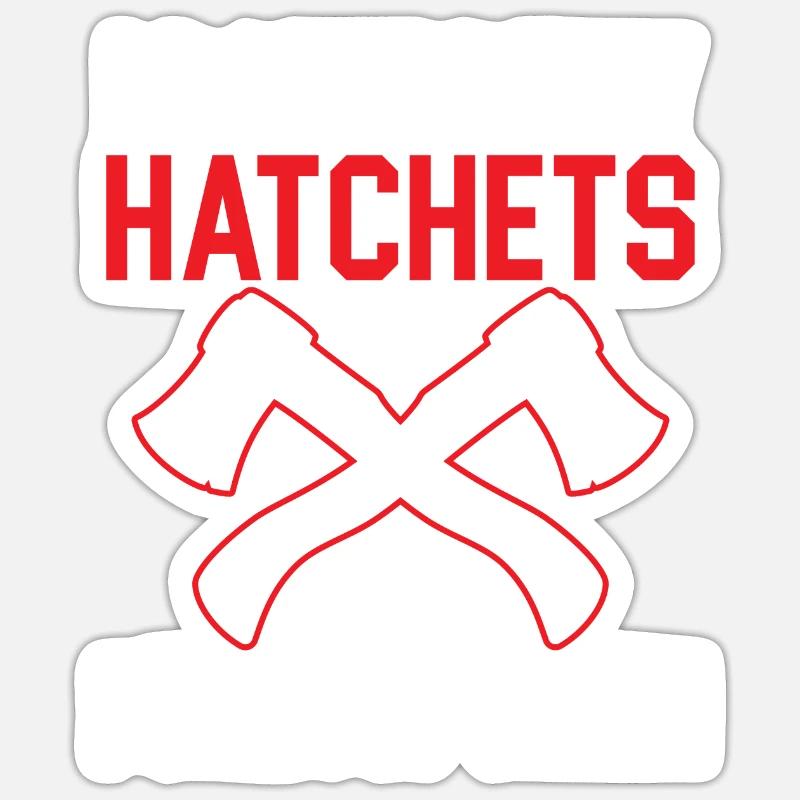 Axe Throwing Hatchet Thrower Axe Throw Lumberjack Sticker size S (10 x 10 cm)