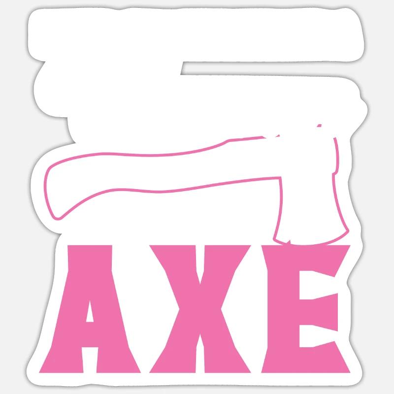 Axe Throwing Hatchet Thrower Axe Throw Lumberjack Sticker size S (10 x 10 cm)