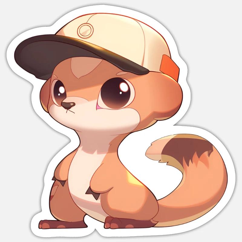 Cute Mongoose Sticker size S (10 x 10 cm)