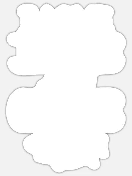 Orca Wal Geschenke - Sticker Größe S (10 x 10 cm) - Mattweiß