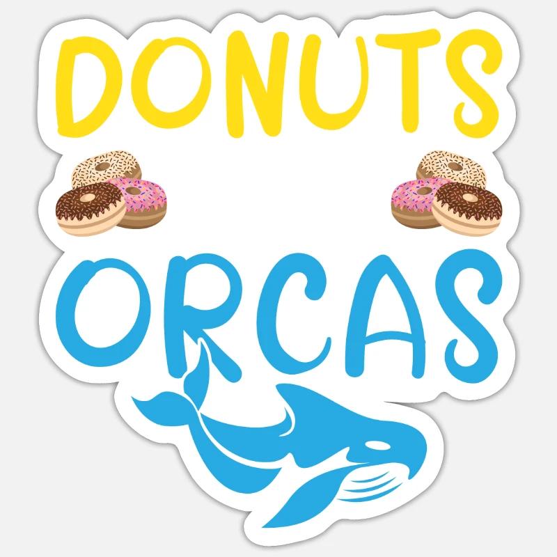 Orca Wal Geschenke Sticker Größe S (10 x 10 cm)