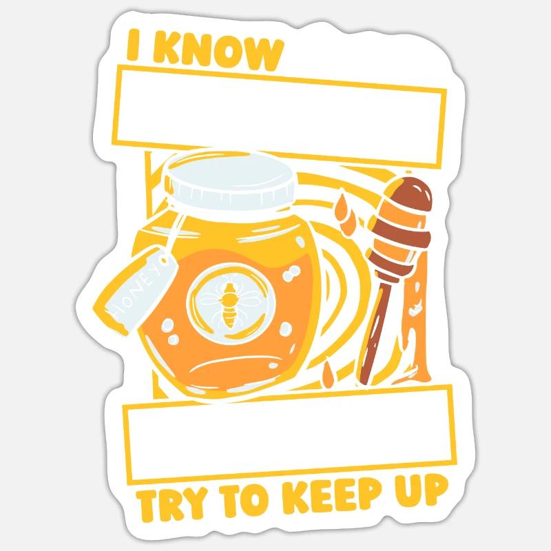 Beekeeper Beekeeper Funny - Sticker size S (10 x 10 cm) - white matte