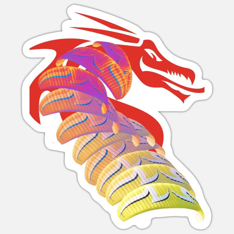 Dragon Paramotor Sticker size S (10 x 10 cm)