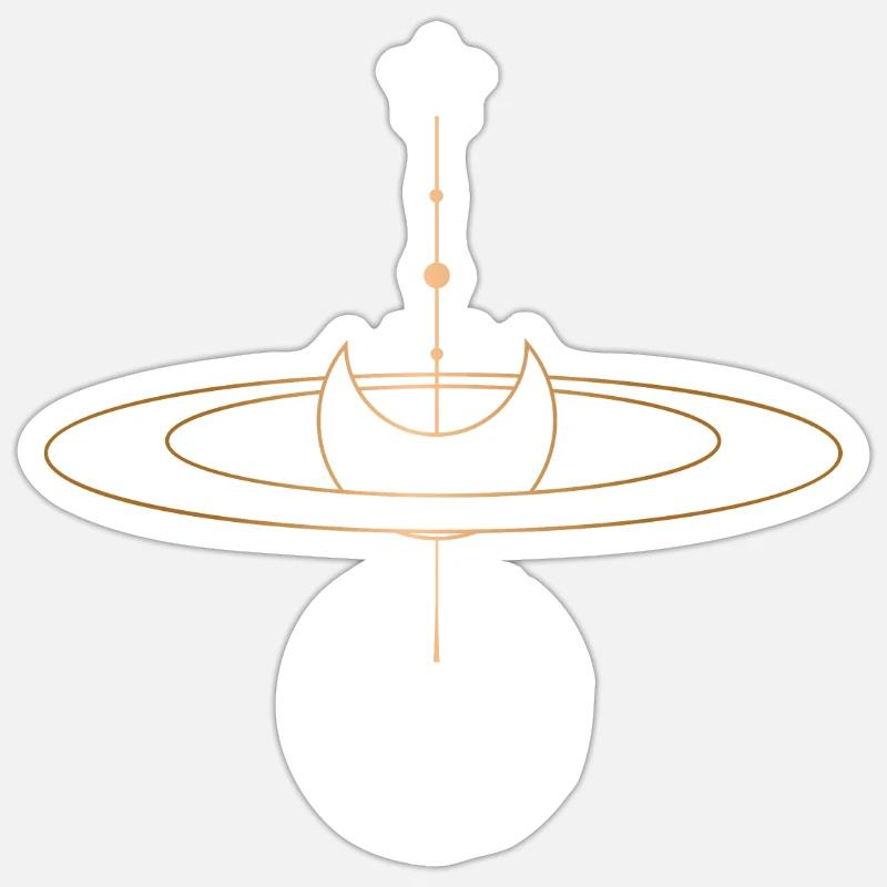 Space Between Us - Sticker size S (10 x 10 cm) - white matte