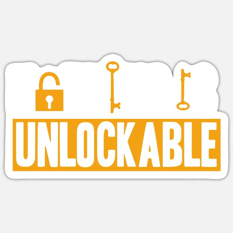 Locksmith Nothing is unlockable Pick Tools Sticker size S (10 x 10 cm)