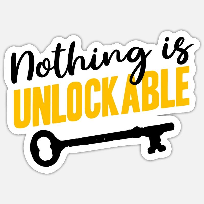 Locksmith Nothing is unlockable Pick Tools Sticker size S (10 x 10 cm)
