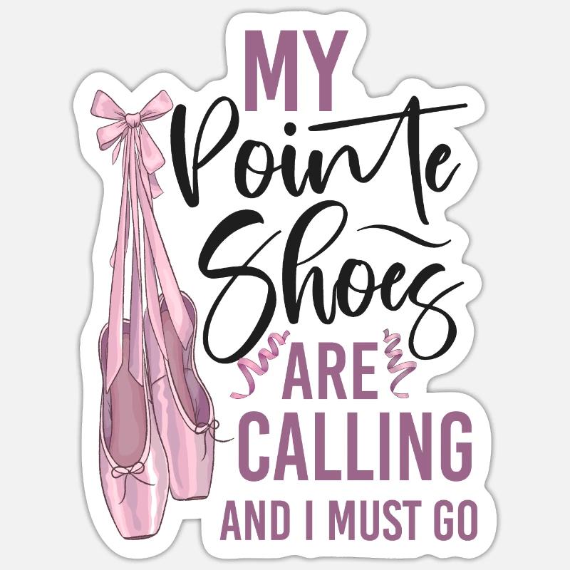 Ballet Danseuse Danse Ballerine - Sticker taille S (10 x 10 cm) - blanc mat