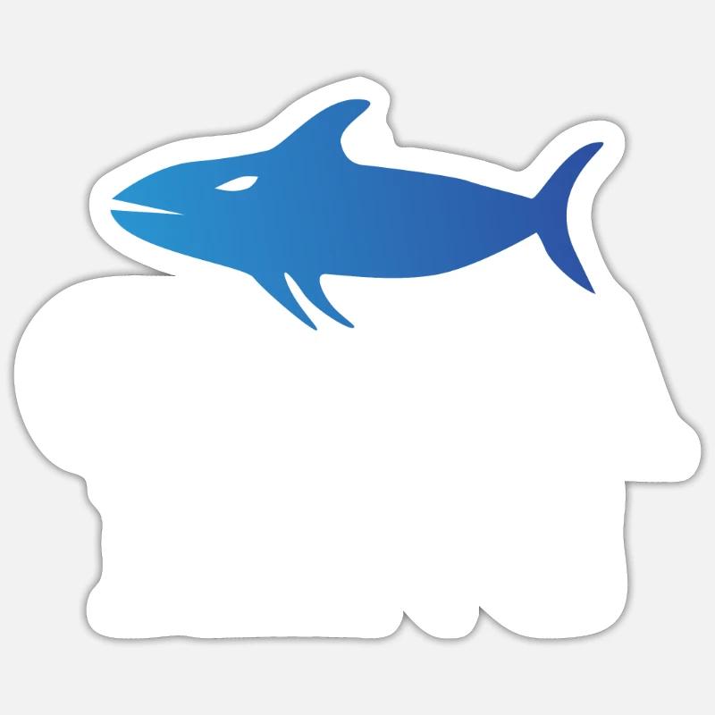 Orca Wal Geschenke Sticker Größe S (10 x 10 cm)