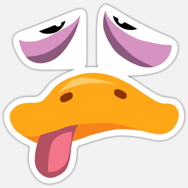 Shrovetide - Carnival - Köstüm - drunken duck Sticker size S (10 x 10 cm)