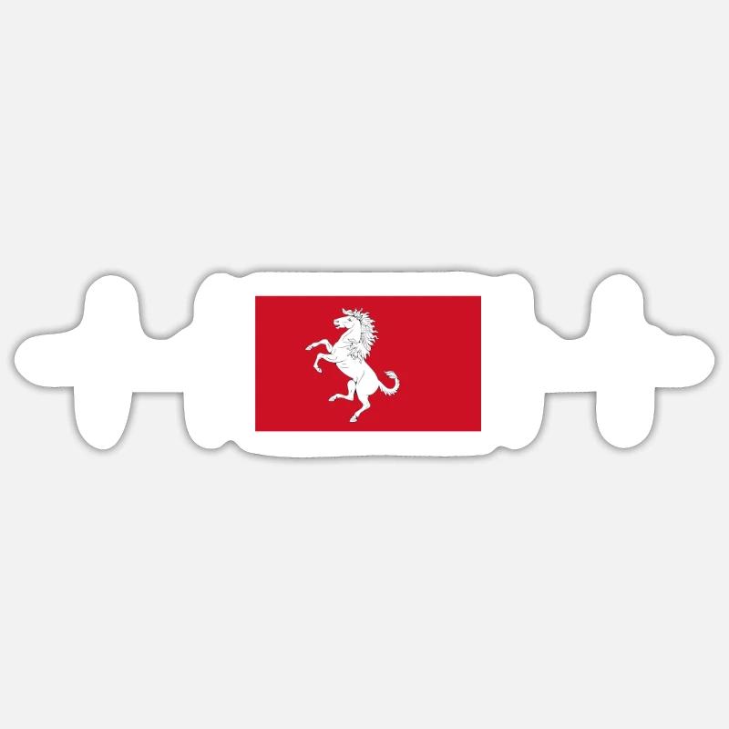 Royaume-Uni Drapeau du Kent Sticker taille S (10 x 10 cm)