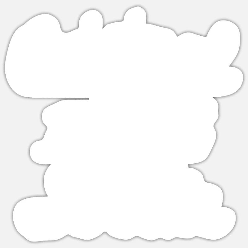 Original 100% Beate - Sticker Größe S (10 x 10 cm) - Mattweiß