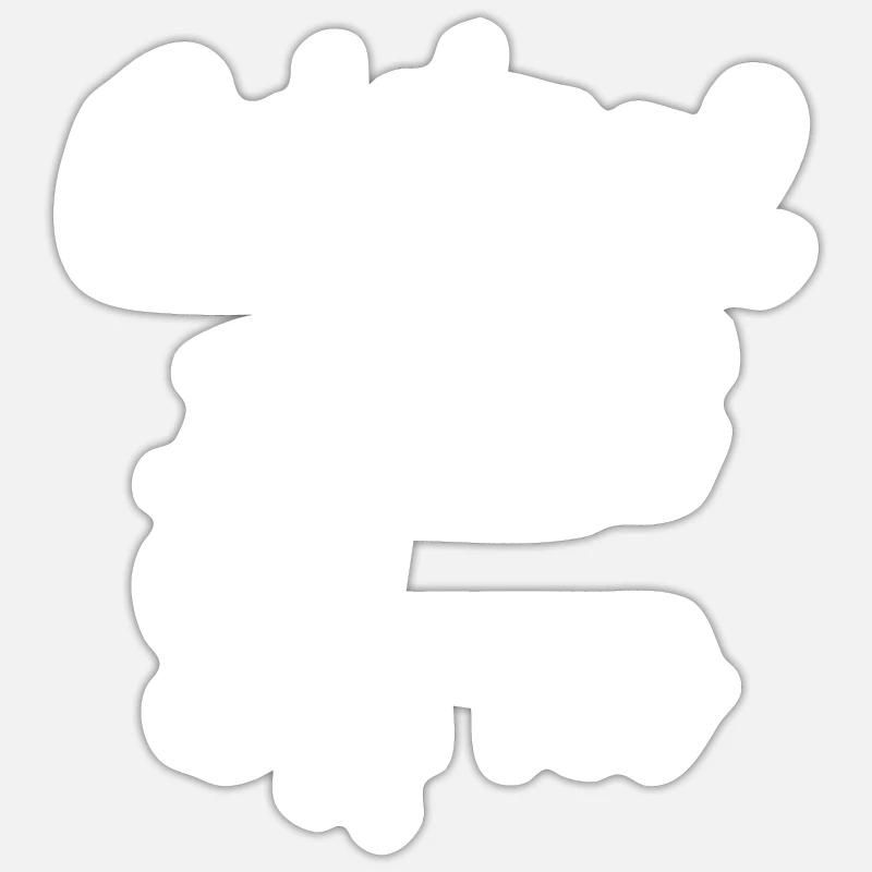 Original 100% Arno - Sticker taille S (10 x 10 cm) - blanc mat