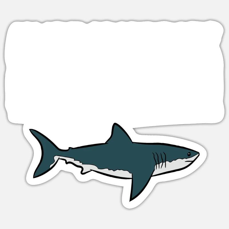 Sei immer du selbst, es sei denn, du kannst ein Megalodon sein Sticker Größe S (10 x 10 cm)
