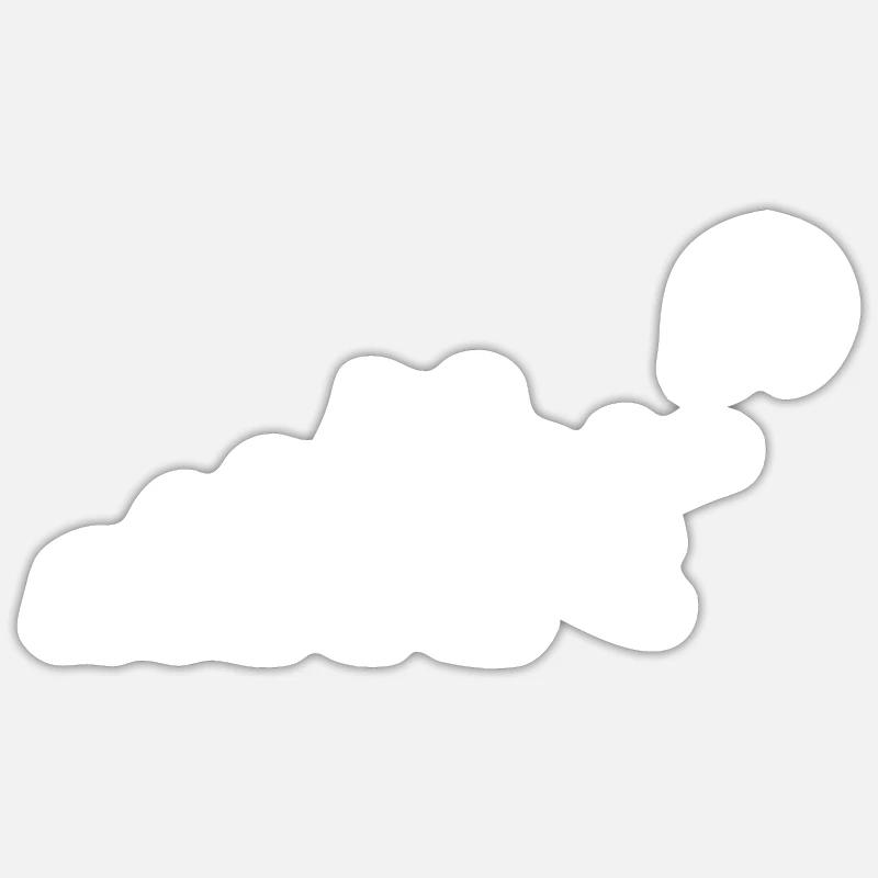 Kitersurfer Evolution Kitesurf - Sticker taille S (10 x 10 cm) - blanc mat