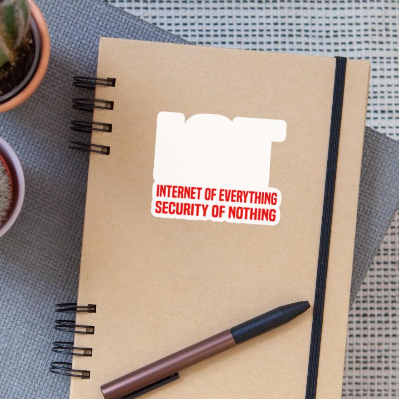 Internet Des Objets IOT Programmeur Admin IT Sticker taille S (10 x 10 cm)