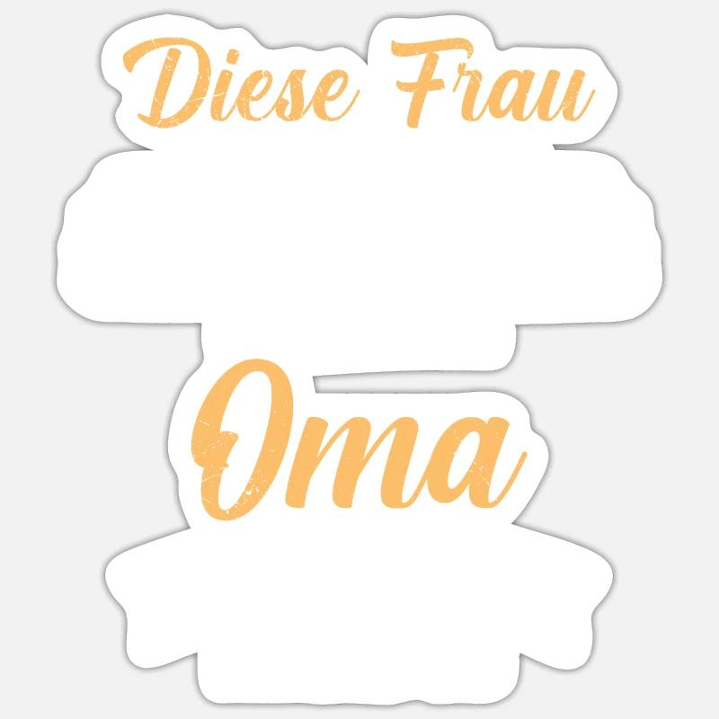 Beste Oma Muttertag weltbeste Oma Großmutter Sticker Größe S (10 x 10 cm)