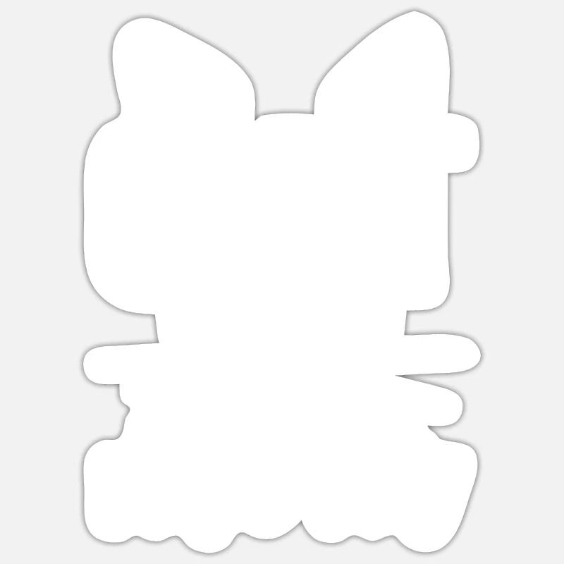 Cat Mom - Design - Sticker Größe S (10 x 10 cm) - Mattweiß