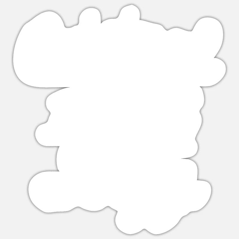 Original 100% Biggi - Sticker Größe S (10 x 10 cm) - Mattweiß