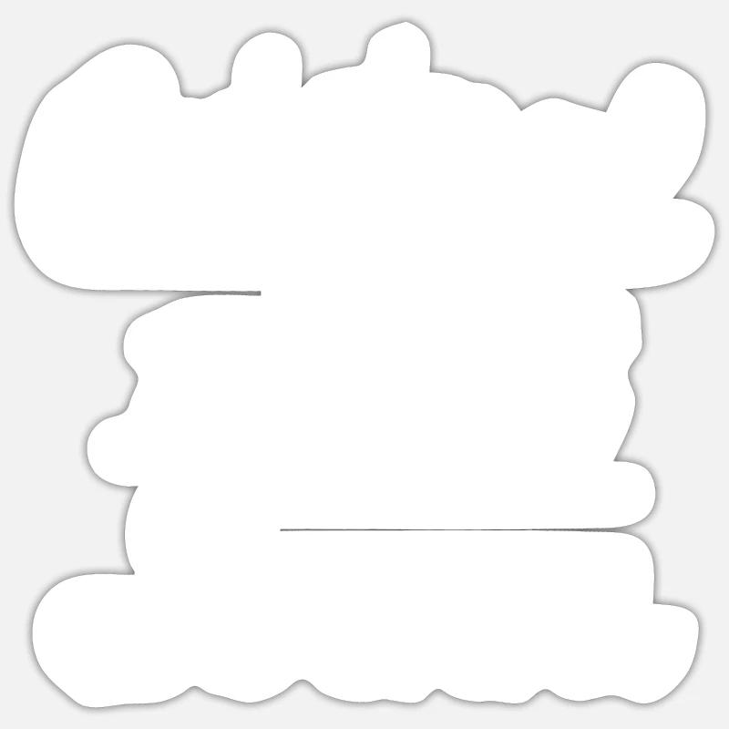 Original 100% Benni - Sticker size S (10 x 10 cm) - white matte