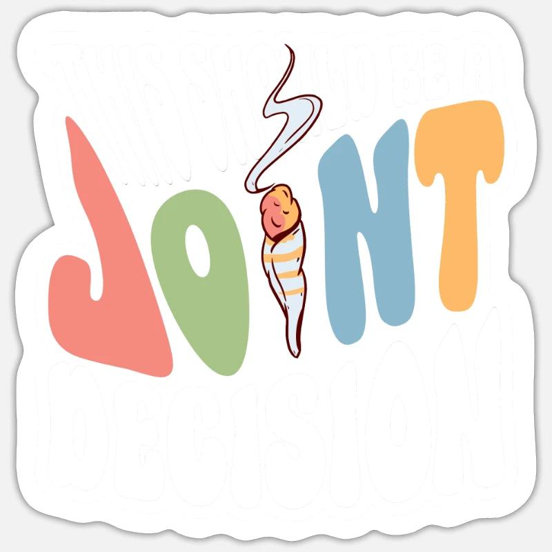 Décision conjointe - Costume hippie Sticker taille S (10 x 10 cm)