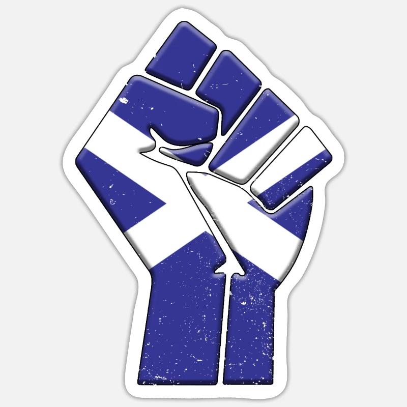 Ecosse Royaume-Uni Drapeau Pays écossais - Sticker taille S (10 x 10 cm) - blanc mat