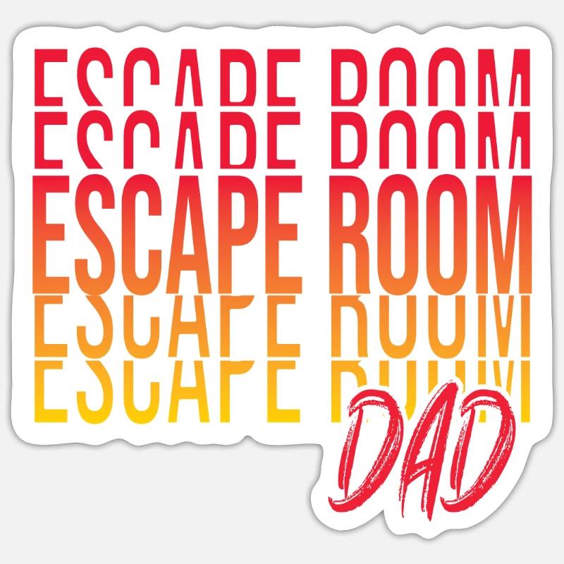 Salle d’évasion - Sticker taille S (10 x 10 cm) - blanc mat