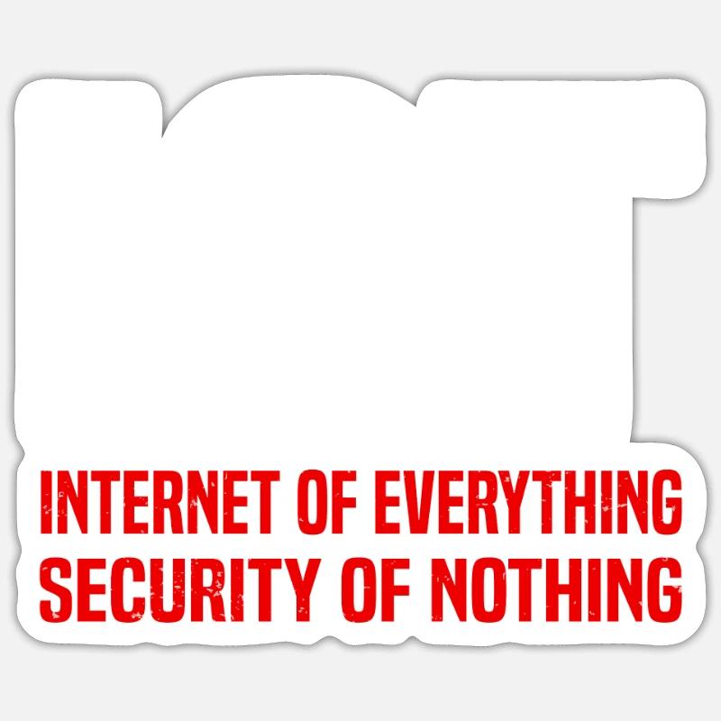 Internet Of Things IOT Programmierer Admin IT Sticker Größe S (10 x 10 cm)