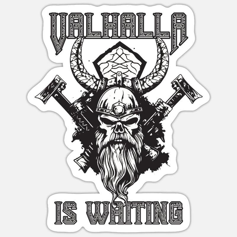 Valhalla is waiting Sticker size S (10 x 10 cm)