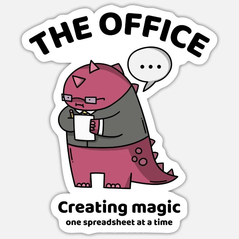 Creating magic, one spreadsheet at a time Sticker Größe S (10 x 10 cm)