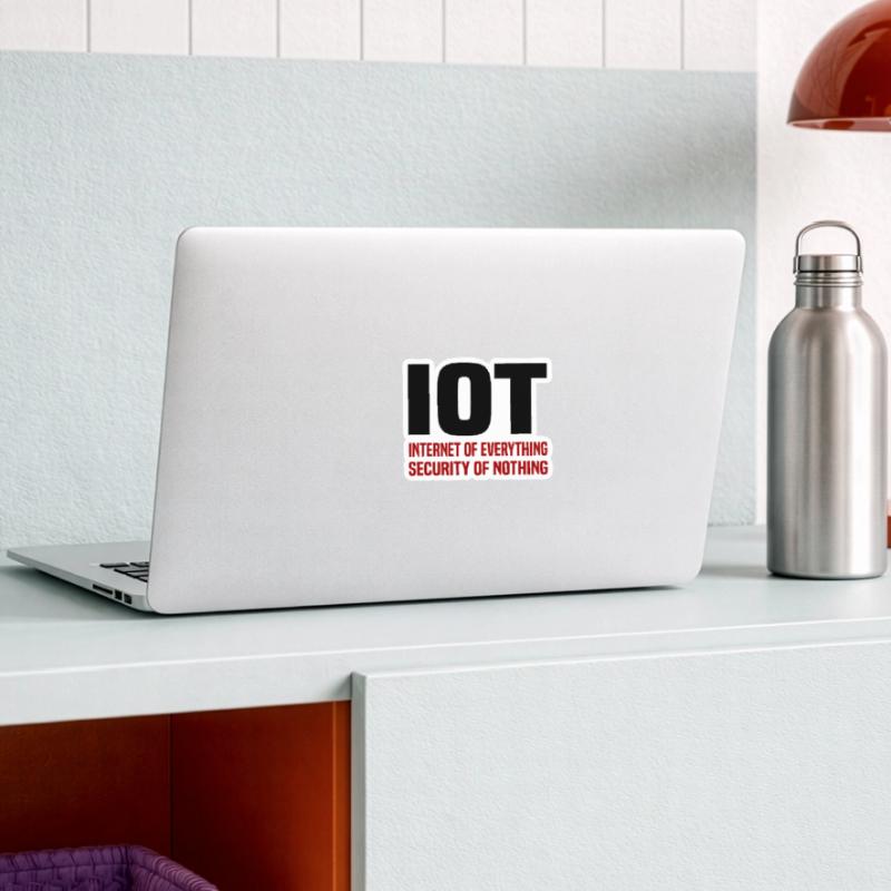Internet Des Objets IOT Programmeur Admin IT Sticker taille S (10 x 10 cm)