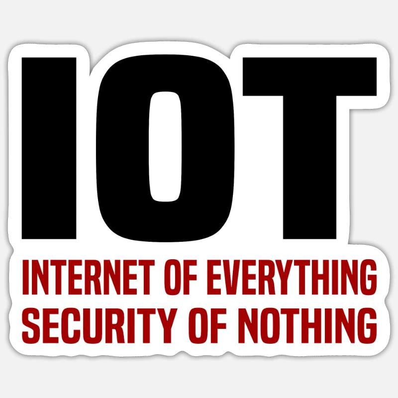 Internet Des Objets IOT Programmeur Admin IT Sticker taille S (10 x 10 cm)