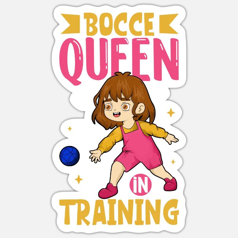 Bocce Queen in Training - Boccia Sticker size S (10 x 10 cm)
